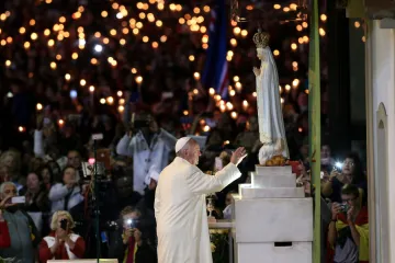 Pope Francis at the Shrine of Our Lady of Fatima in Portugal on May 12, 2017.
