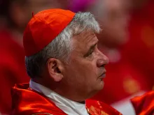 Papal almoner Cardinal Konrad Krajewski, pictured in St. Peter’s Basilica on June 29, 2019.