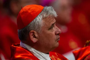 Papal almoner Cardinal Konrad Krajewski, pictured in St. Peter’s Basilica on June 29, 2019