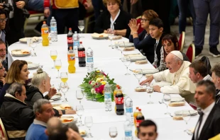 On Nov. 17, 2019, Pope Francis shared a free lunch with nearly 1,500 poor people invited to dine at the Vatican for the 3rd annual World Day of the Poor / Daniel Ibanez/CNA