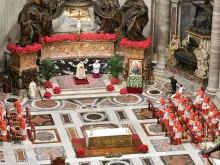 A consistory for the creation of new cardinals in St. Peter’s Basilica Nov. 28, 2020.
