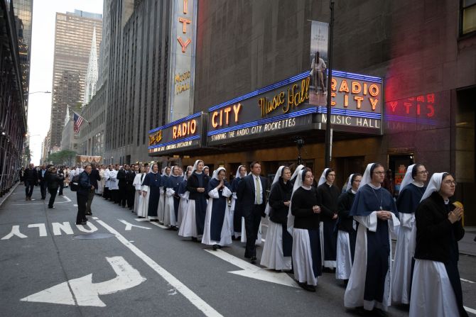 Eucharistic procession NYC 10-10-23 - 10
