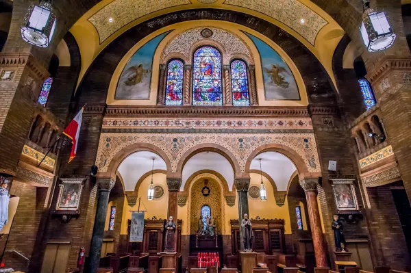 Interior details and confessionals of St. Casimir Church in Buffalo, New York. Credit: Michael Shriver/buffalophotoblog.com