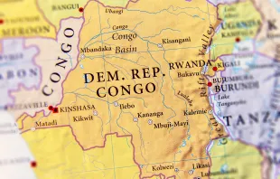 Map of Congo. Shutterstock
