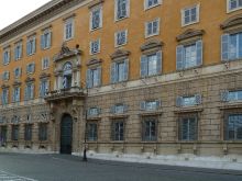 The Palazzo del Sant’Uffizio, the seat of the Vatican Dicastery for the Doctrine of the Faith.