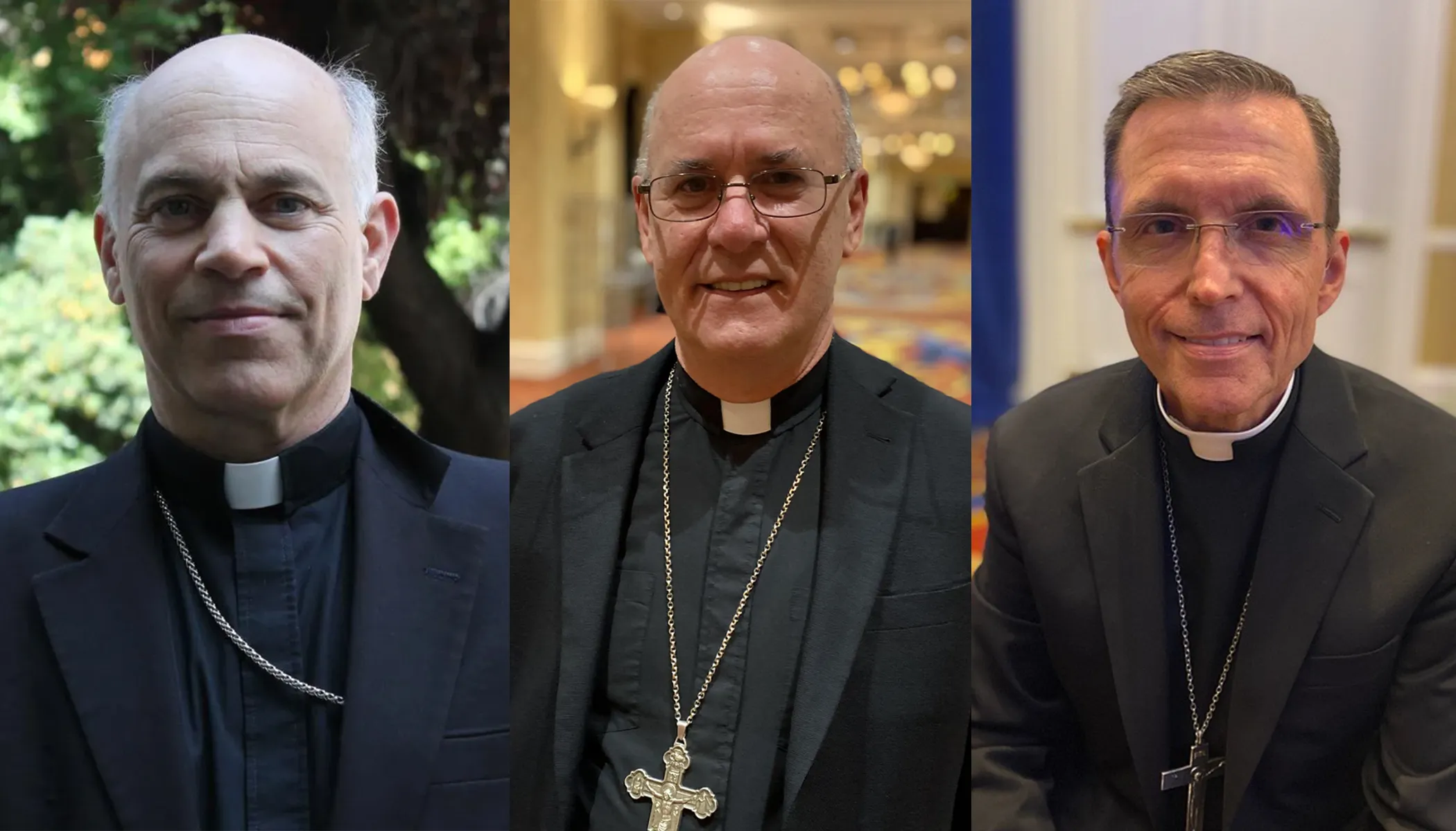 Left to right: Archbishop Salvatore Cordileone of San Francisco, Bishop Kevin C. Rhoades of Fort Worth-South Bend, Indiana, and Auxiliary Bishop Robert P. Reed of the Archdiocese of Boston.?w=200&h=150