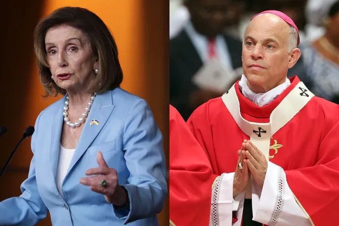 Archbishop Cordileone and House Speaker Nancy Pelosi