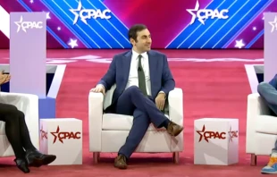 Terry Schilling, president of the American Principles Project discusses gender policy for minors with Dr. Eithan Haim and CPAC panel moderator Meg Brock of the Daily News Foundation. Credit: Screenshot of CPAC 2024/Rumble