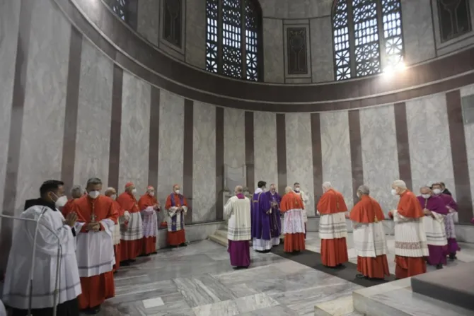 Cardinal Pietro Parolin celebrates Mass at the Basilica of Santa Sabina on the Aventine Hill in Rome, Italy, March 2, 2022