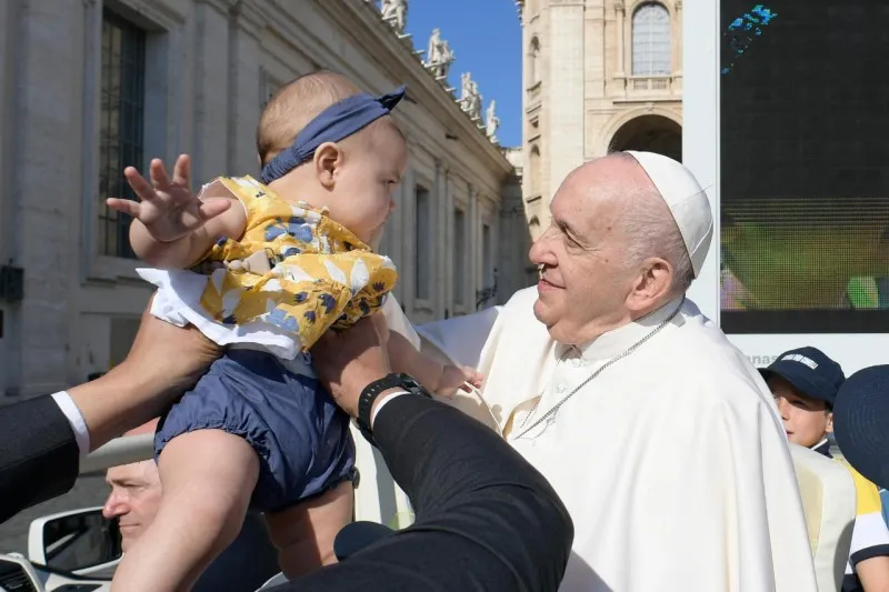 Pope Francis waves during his Angelus address at the Vatican, Aug. 8, 2021.?w=200&h=150