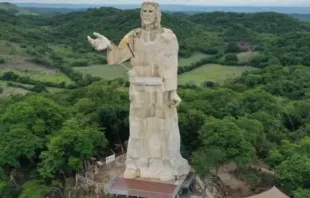 The 33-meter Christ the Fisher sculpture was located in La Concordia in the Mexican state of Chiapas. Credit: Christ the Fisherman of Concord