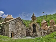 Dadivank, an Armenian Apostolic Church monastery in the Kalbajar District of Azerbaijan.