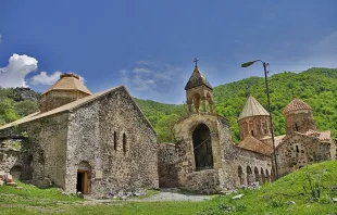 Dadivank, an Armenian Apostolic Church monastery in the Kalbajar District of Azerbaijan. Armen hay via Wikipedia (CC BY-SA 3.0).