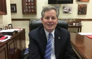 Sen. Steve Daines (R-MT), the founder and chair of the Senate Pro-Life Caucus, speaks with CNA on May 5, 2022. Katie Yoder/CNA