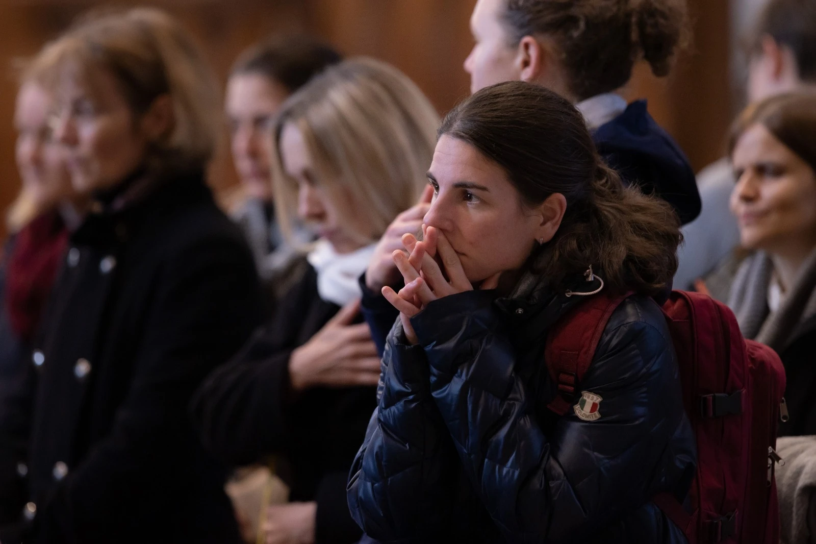A woman prays in St. Peter's Basilica on Jan. 4, 2023, during the final day that the body of the late Pope Emeritus Benedict XVI is lying in state?w=200&h=150