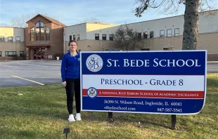Susan Lutzke, an alumna of St. Bede School, has raised hundreds of thousands of dollars in less than one month for her former Catholic institution. Credit: Tina Lutzke