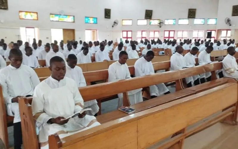 Seminarians at Good Shepherd Major Seminary in Nigeria's Kaduna state where four students were kidnapped and one, Michael Nnadi, was killed in 2020.?w=200&h=150