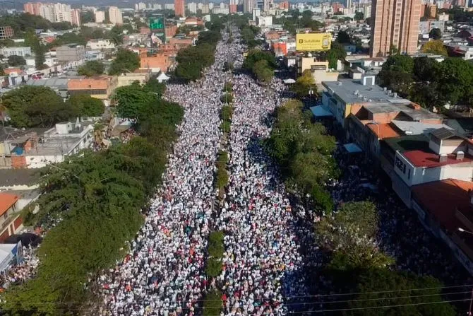 Millions of people gathered in the streets of Barquisimeto in Lara state, Venezuela, to accompany the Divine Shepherdess in a Jan. 14, 2024, procession.?w=200&h=150