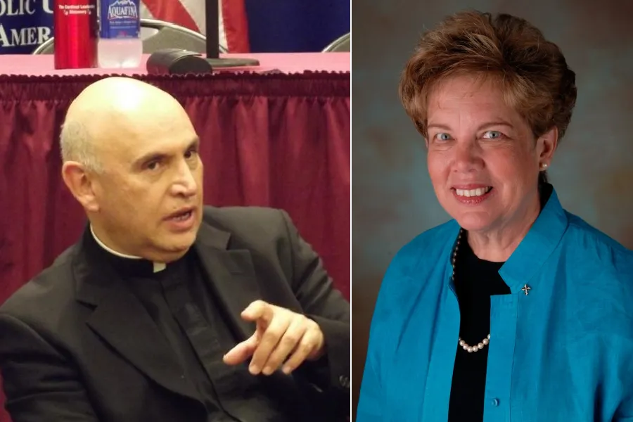 Bishop Mario Dorsonville, auxiliary bishop of Washington (left) and Sister Donna Markham, president and CEO of Catholic Charities, USA (right)?w=200&h=150