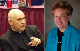 Bishop Mario Dorsonville, auxiliary bishop of Washington (left) and Sister Donna Markham, president and CEO of Catholic Charities, USA (right) Catholic News Agency (left) and CCUSA (right)