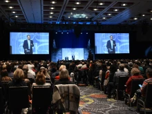 Speaker Edward Sri gives a talk on Jan. 4, 2025, at SEEK25 in Salt Lake City.