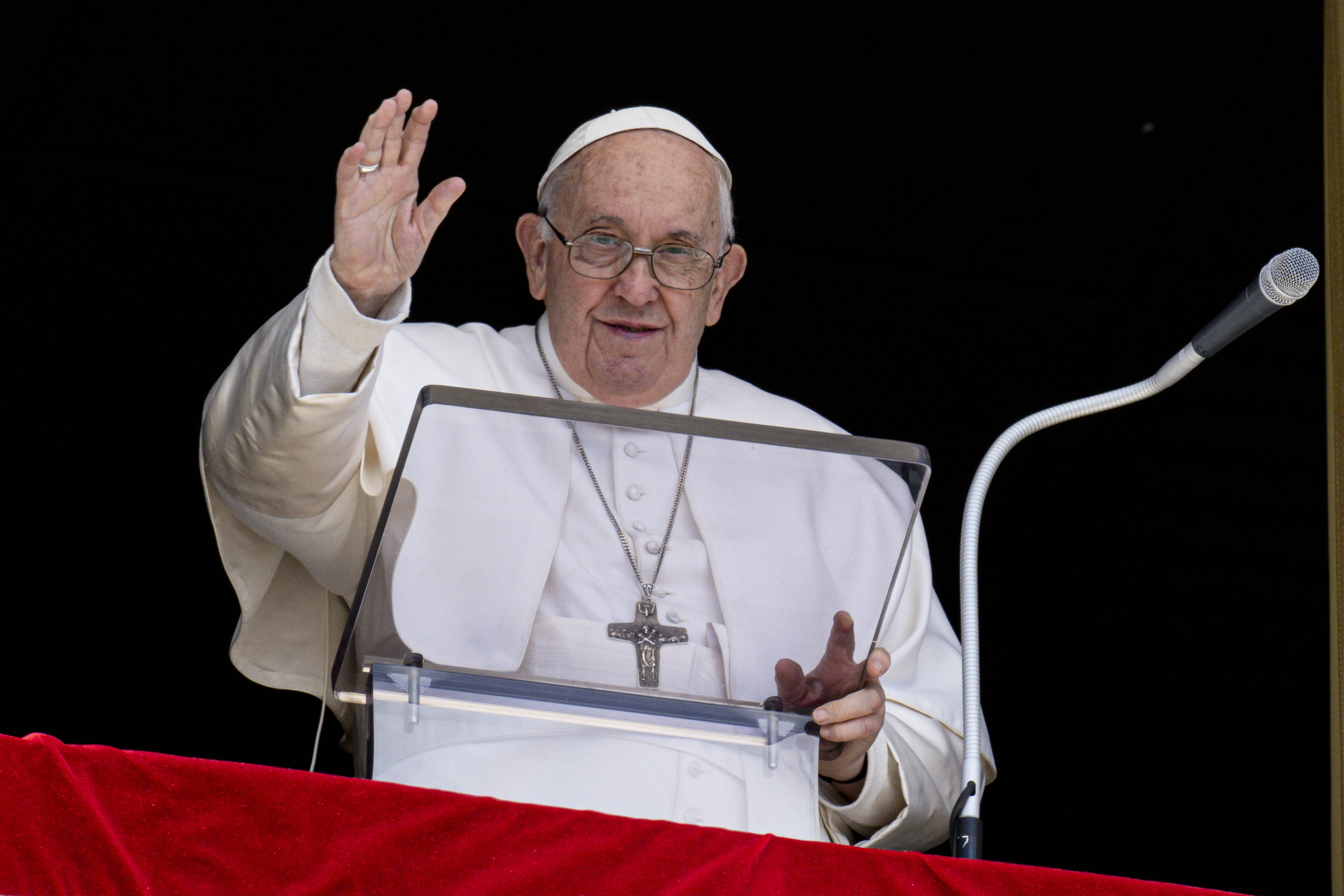 Pope Francis delivered an address before praying the Regina Caeli on Divine Mercy Sunday April 16, 2023.?w=200&h=150
