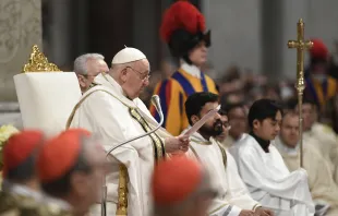 Pope Francis delivers his homily during the Mass for the solemnity of the Epiphany in St. Peter's Basilica on Jan. 6, 2024. Credit: Vatican Media