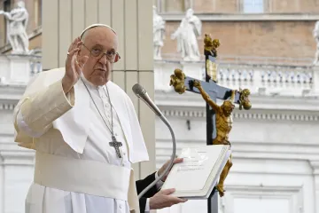 Pope Francis at his general audience in St. Peter's Square on Sept. 20, 2023.