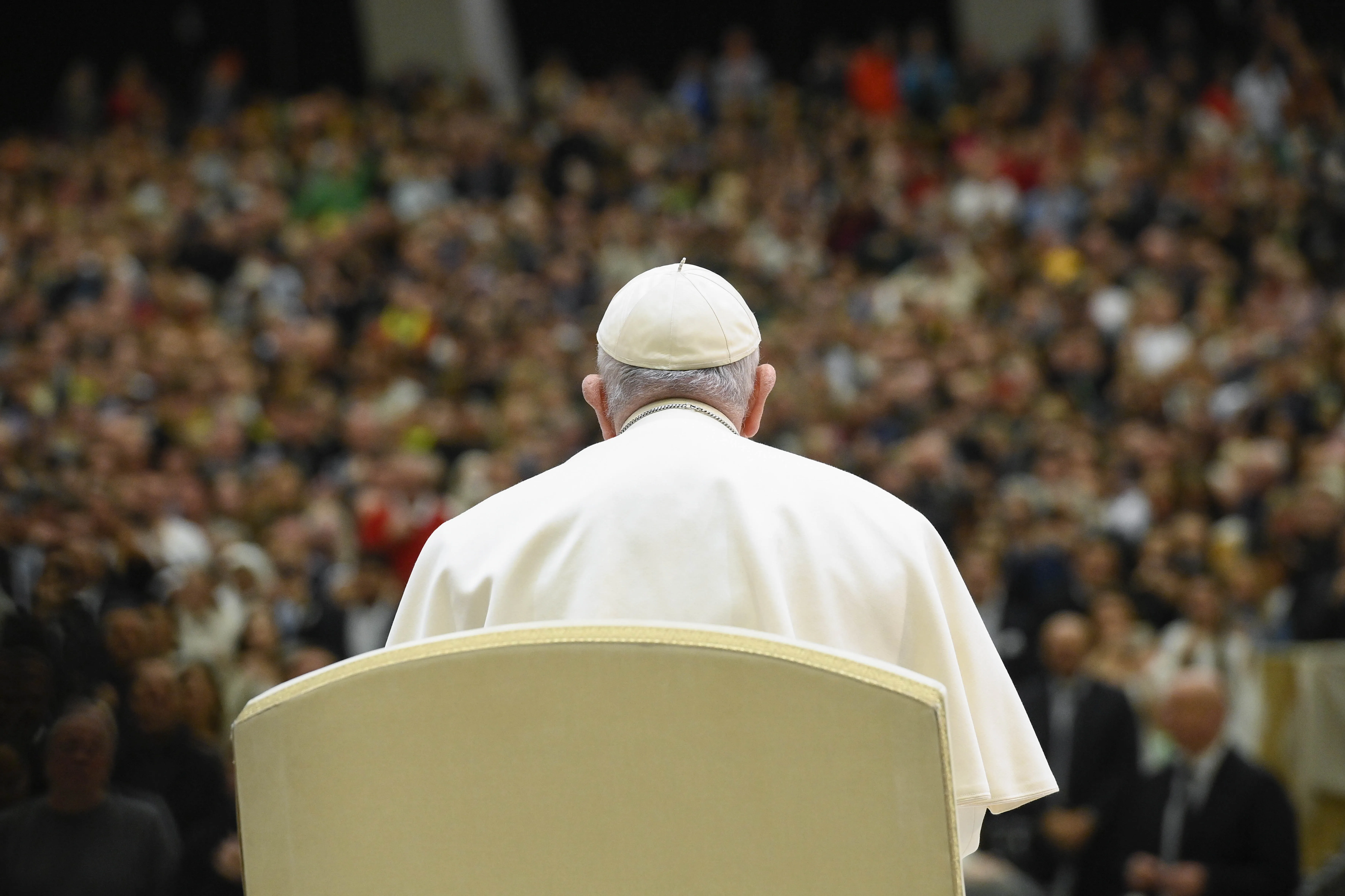 Pope Francis at his general audience in Paul VI Hall on Feb. 15, 2023.?w=200&h=150