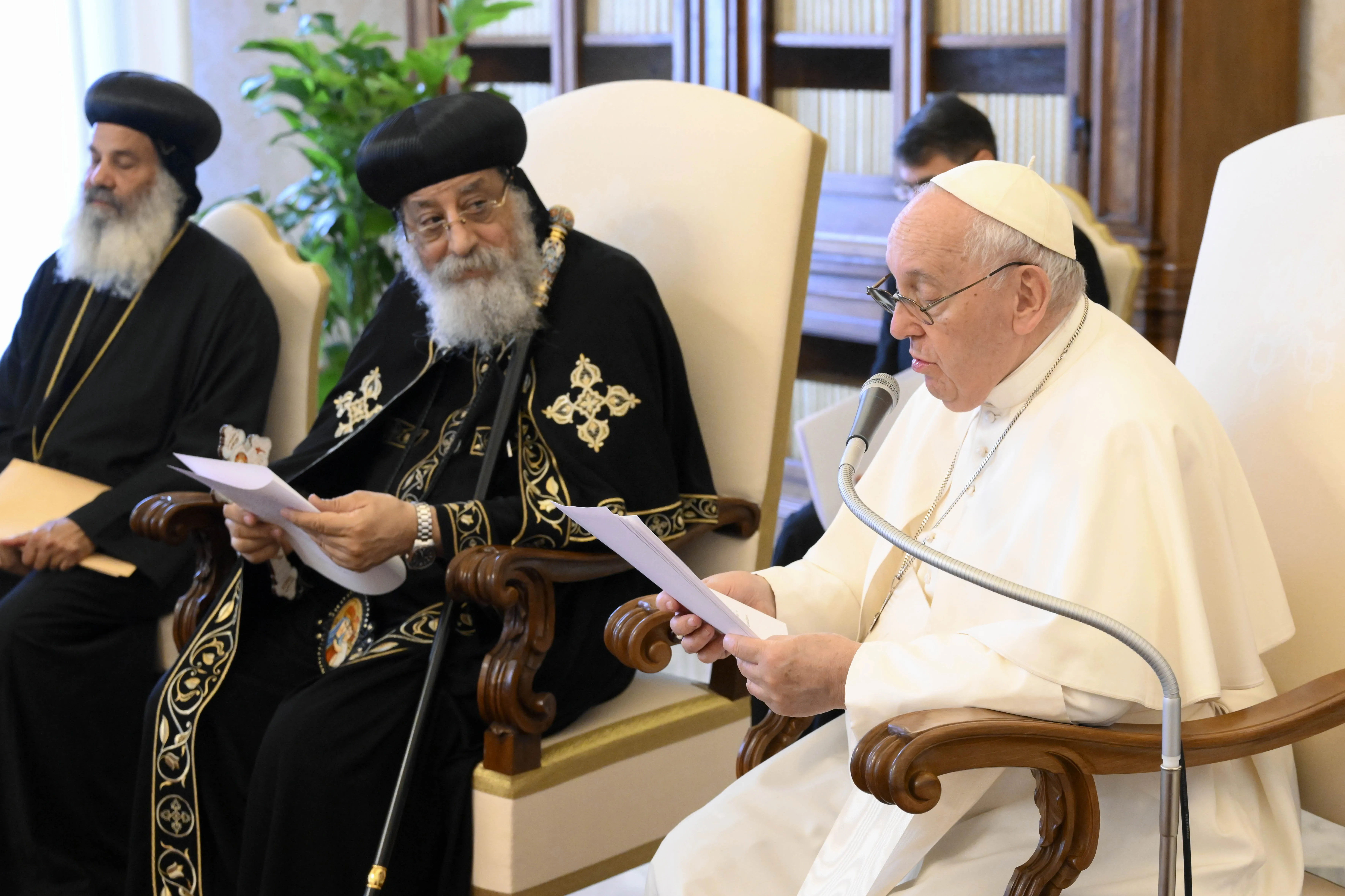 In a speech during a meeting with Pope Tawadros II, the head of the Coptic Orthodox Church of Alexandria, and other Coptic Orthodox representatives on May 11, 2023, Pope Francis announced that the Coptic Orthodox martyrs killed by ISIS in 2015 will be added to the Catholic Church’s official list of saints.?w=200&h=150
