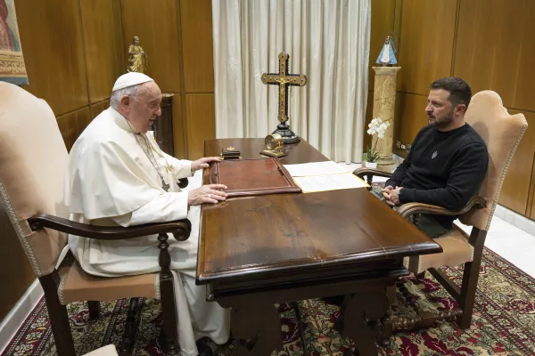Pope Francis met Ukraine's President Volodymyr Zelenskyy at the Vatican on May 13, 2023, their first meeting since the start of the full-scale war with Russia. Vatican Media