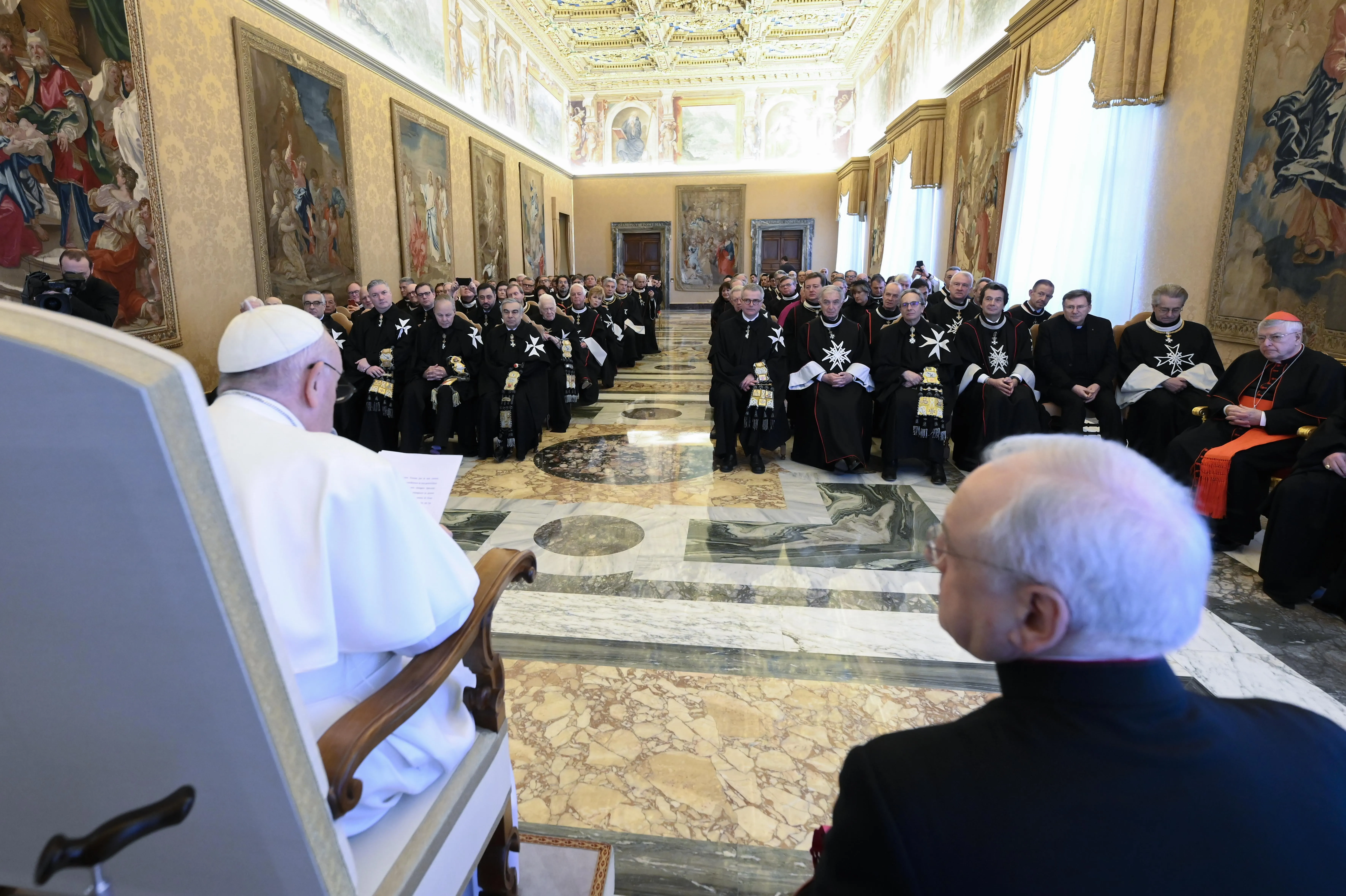 Pope Francis meets with the Order of Malta on Jan. 30, 2023, as the sovereign state and religious order turned a new page in its history.?w=200&h=150