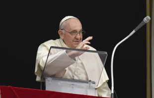 Pope Francis gives his Angelus address June 29, 2023. Credit: Vatican Media