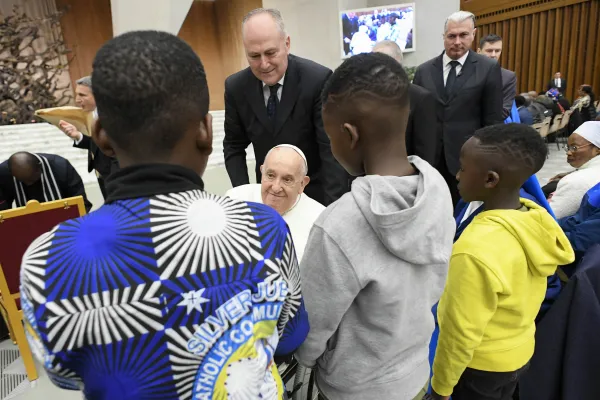 Pope Francis meets with Nigerians living in Rome on March 25, 2024. Credit: Vatican Media