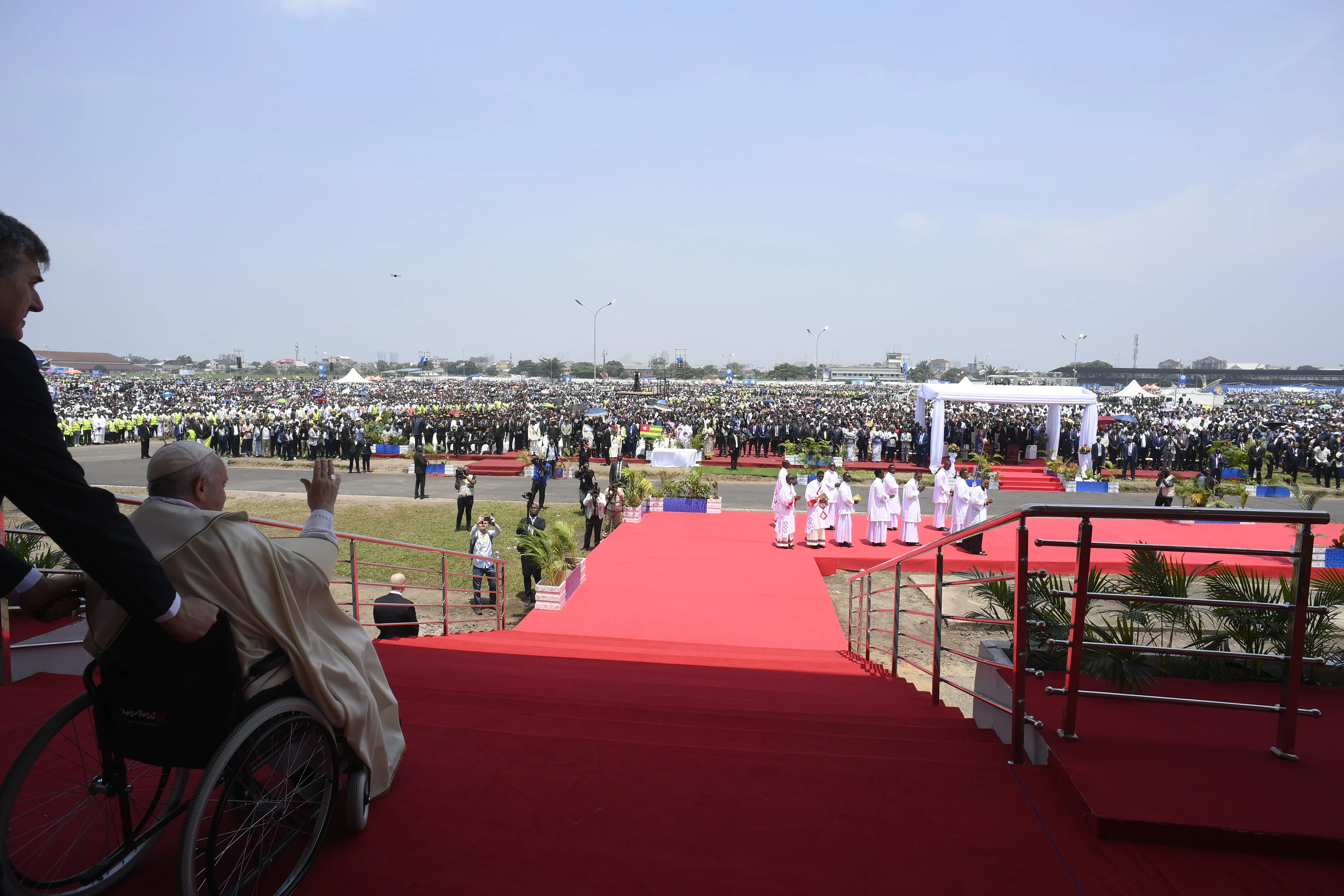Pope Francis celebrated Mass with around 1 million people in Kinshasa, DRC, on Feb. 1, 2023.?w=200&h=150