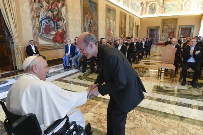 Pope Francis met with members of the Society of Saint Paul on June 18, 2022.