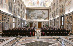 Pope Francis met with members of the Society of Saint Paul on June 18, 2022. Vatican Media