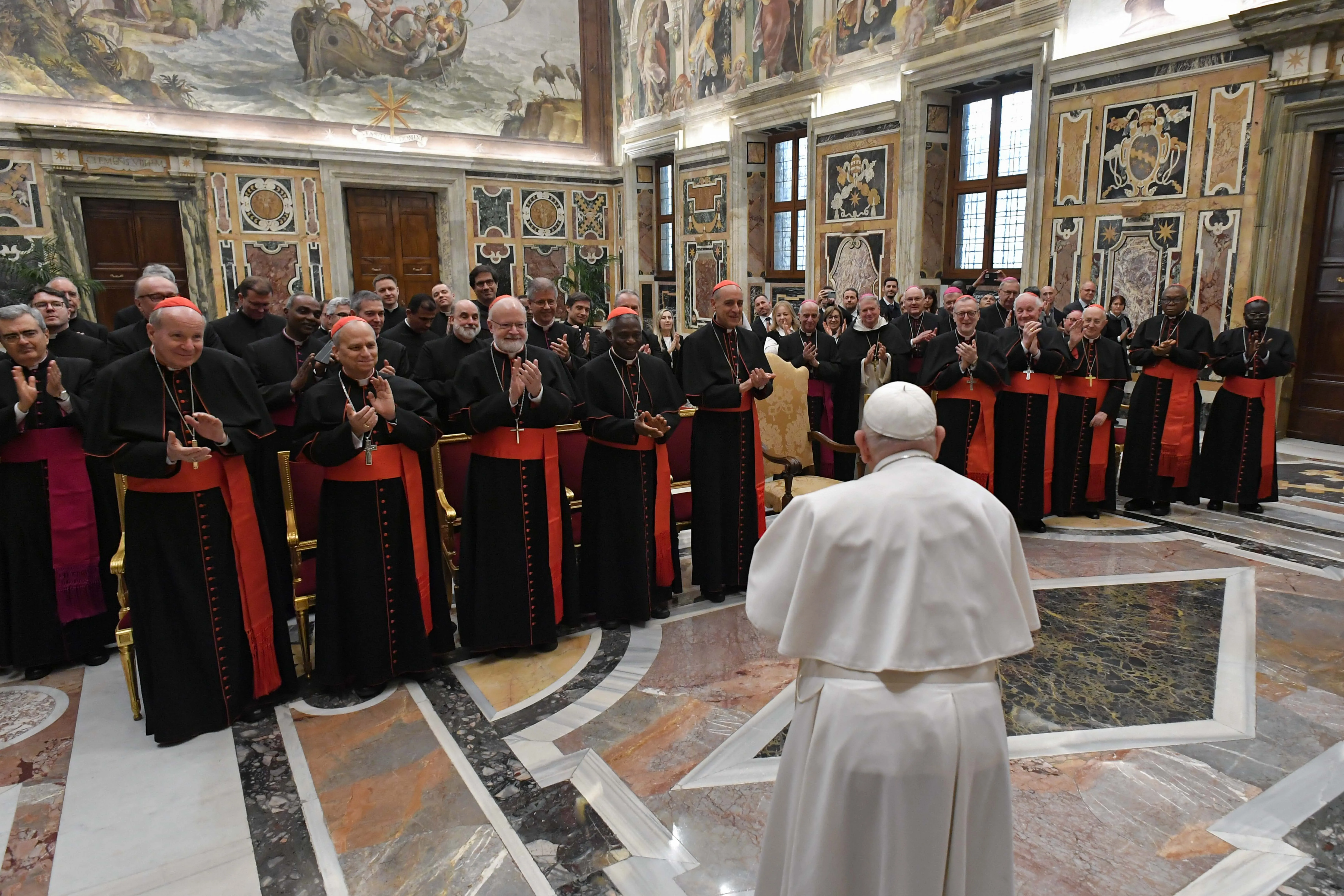 Pope Francis meets with members of the Vatican’s Dicastery for the Doctrine of the Faith (DDF) on Friday, Jan. 26, 2024.?w=200&h=150