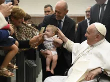 Pope Francis addressed a group of Italian entrepreneurs Monday, Sept. 12, 2022, about the need to support working mothers.