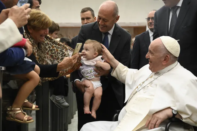 Pope with baby