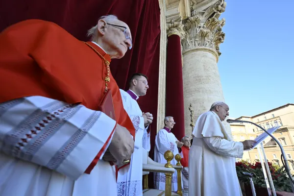 Pope Francis delivers his Christmas "Urbi et Orbi" address on Dec. 25, 2022. Vatican Media