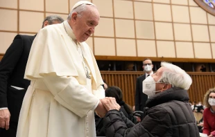 Pope Francis’ general audience in the Paul VI Hall at the Vatican, Feb. 23, 2022. Vatican Media.