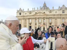 Pope Francis tries some maté, Argentina’s national drink, at his general audience on April 5, 2023.