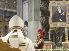 Pope Francis at the canonization of María Antonia of St. Joseph — known affectionately in the pope’s home country as “Mama Antula” -- on Feb. 11, 2024.