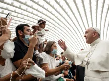 Pope Francis’ general audience in the Paul VI Hall at the Vatican, Sept. 29, 2021