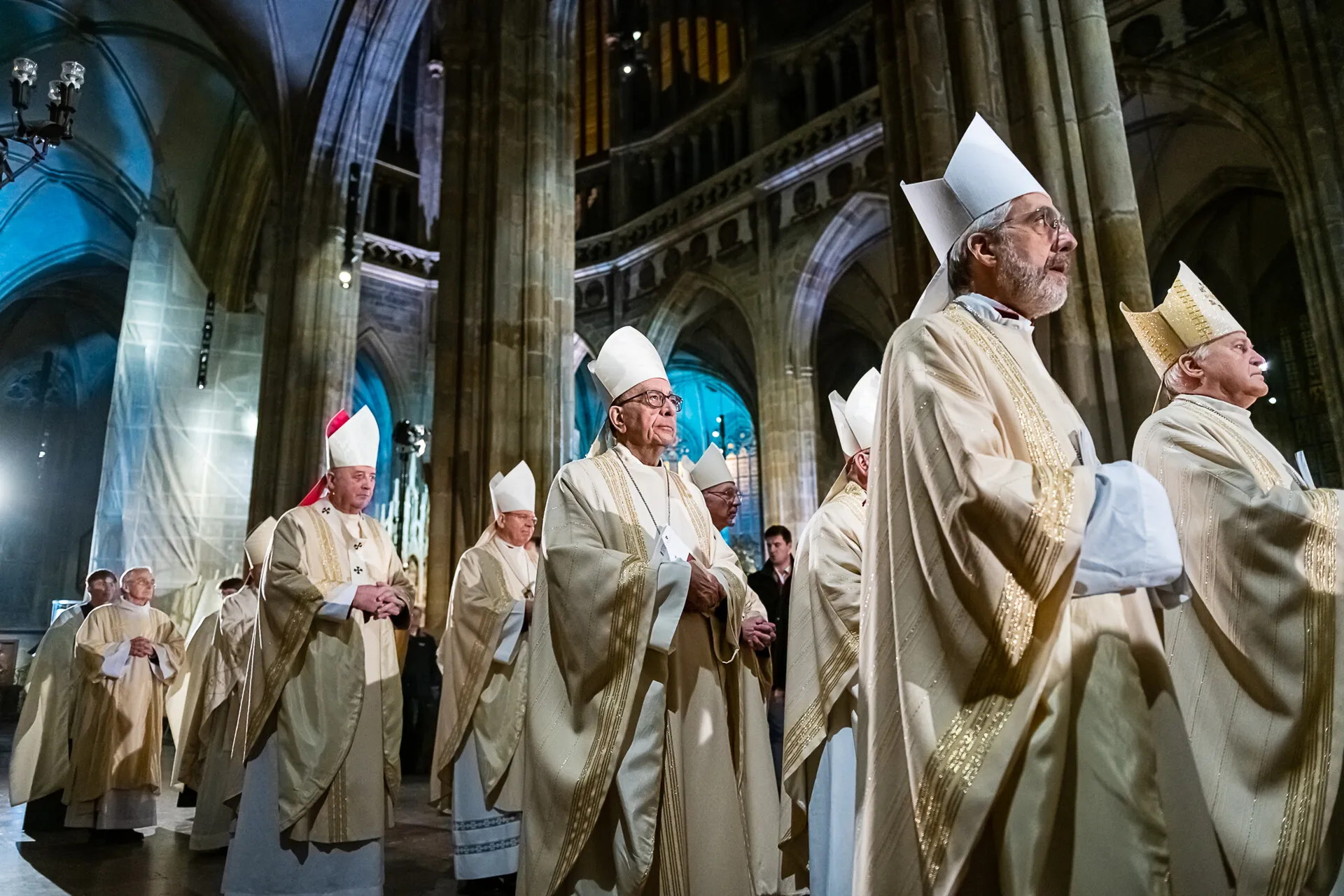 Four cardinals, 45 bishops, and 80 priests concelebrated Mass Feb. 8, 2023, under the high vaulted ceiling of Prague’s St. Vitus Cathedral with about 500 people in attendance. The Mass marked the midway point of the European Continental Assembly meeting in Prague Feb. 5-12, 2023.?w=200&h=150