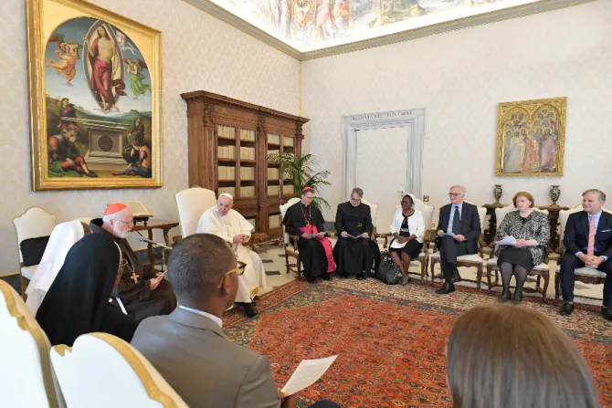 Pope Francis meets members of the Pontifical Commission for the Protection of Minors at the Vatican, April 29, 2022