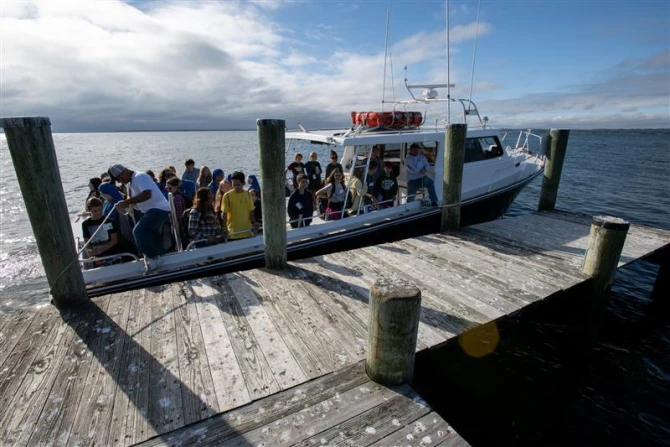 Arriving St. Clements Island, Maryland