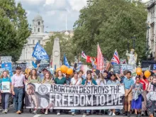Law enforcement estimated 7,000 attended the March for Life in London, England.