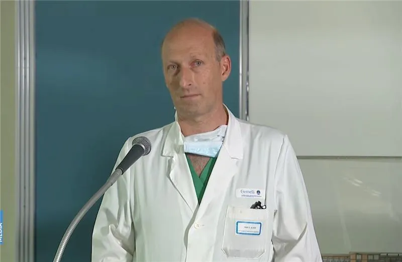 Dr. Sergio Alfieri, the lead surgeon for Pope Francis' abdominal surgery, speaks at a press conference at Gemelli Hospital on June 7, 2023.?w=200&h=150